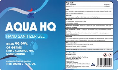500 mL NDC: 81177-111-11 - AQUAHQ BLUE 500mL